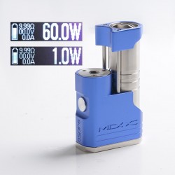 Authentic Aspire MIXX 60W VV VW Variable Wattage Box Mod - Sapphire, 1~60W, 1 x 18350 / 18650