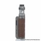 Authentic Augvape FOXY ONE 120W VW Starter Kit - Gunmetal + Brown Leather, 5~120W, 5.0ml / 3.5ml, 1 x 20700 / 21700 / 18650