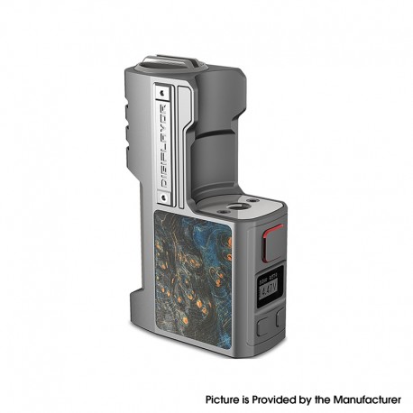 Authentic Digi Z1 SBS 80W VW Variable Wattage Box Mod - Silver Gray Stabwood, 5~80W, 1 x 18650