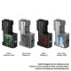 Authentic Digi Z1 SBS 80W VW Variable Wattage Box Mod - Silver Gray Stabwood, 5~80W, 1 x 18650