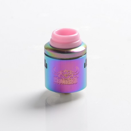 Authentic Hellvape Hellbeast RDA Rebuildable Dripping Atomizer w/ BF Pin - Rainbow, Stainless Steel, 24mm Diameter