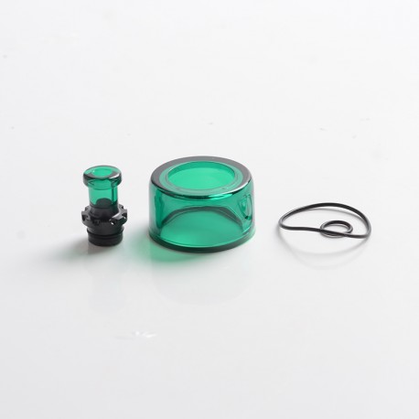 Authentic VXV Soulmate RTA Pod Replacement Tank Tube + 510 Drip Tip - Green + Black