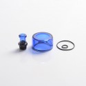 Authentic VXV Soulmate RTA Pod Replacement Tank Tube + 510 Drip Tip - Blue + Black