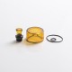 Authentic VXV Soulmate RTA Pod Replacement Tank Tube + 510 Drip Tip - Amber + Black