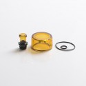 Authentic VXV Soulmate RTA Pod Replacement Tank Tube + 510 Drip Tip - Amber + Black