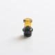 Authentic VXV Soulmate RTA Pod Replacement Tank Tube + 510 Drip Tip - Amber + Black