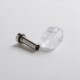 Authentic YDDZ A1 510 Thread Adapter Connector for dotMod dotAIO Pod System Vape Kit - White + Silver, POM + Stainless Steel