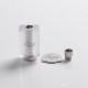 Authentic YDDZ A1 510 Thread Adapter Connector for dotMod dotAIO Pod System Vape Kit - White + Silver, POM + Stainless Steel