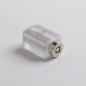 Authentic YDDZ A1 510 Thread Adapter Connector for dotMod dotAIO Pod System Vape Kit - White + Silver, POM + Stainless Steel