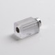 Authentic YDDZ A1 510 Thread Adapter Connector for dotMod dotAIO Pod System Vape Kit - White + Silver, POM + Stainless Steel