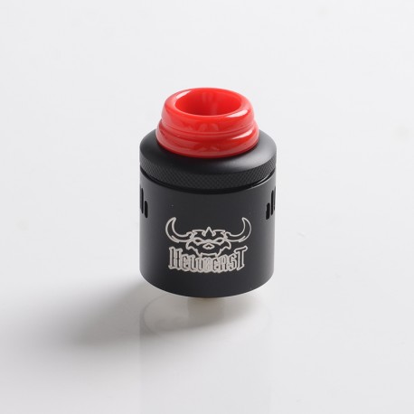 Authentic Hellvape Hellbeast RDA Rebuildable Dripping Atomizer w/ BF Pin - Matte Black, Stainless Steel, 24mm Diameter