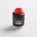 Authentic Hellvape Hellbeast RDA Rebuildable Dripping Atomizer w/ BF Pin - Matte Black, Stainless Steel, 24mm Diameter