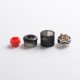 Authentic Hellvape Hellbeast RDA Rebuildable Dripping Vape Atomizer w/ BF Pin - Matte Black, Stainless Steel, 24mm Diameter