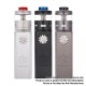 Authentic Steam Crave Aromamizer Titan V1.5 VV Box Mod + Titan V2 RDTA Combo Kit - Gun Metal, 0.1~8.4V, 4 x 18650, 20ml / 32ml