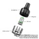 Authentic Eleaf GTL Mini Pod Tank Atomizer for iSolo Air Mod - Gun Metal, 2.0ml, 0.8ohm / 1.2ohm, 22 Diameter