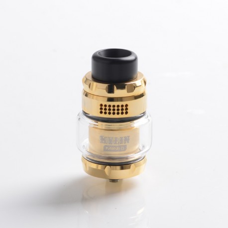 [Ships from Bonded Warehouse] Authentic VandyVape Kylin Mini V2 RTA Rebuildable Tank Atomizer - Gold, 3.0 / 5.0ml, 24.4mm