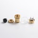 Authentic Vandy Vape Kylin Mini V2 RTA Rebuildable Tank Vape Atomizer - Gold, 3.0 / 5.0ml, 24.4mm Diameter