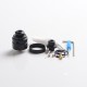 Authentic Yachtvape Claymore RDA Rebuildable Dripping Vape Atomizer w/ BF Pin - Black, 24mm diameter