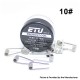 Authentic ETU Pre-built Coil Wire for RDA Atomizer - 0.15ohm, Ni80, Kernel 26GA x 3 + 38GA, Wrapped 0.4 x 3 + 0.1 (10 PCS)