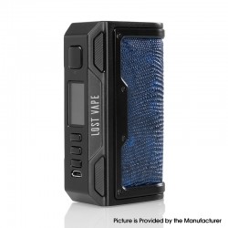 [Ships from Bonded Warehouse] Authentic LostVape Thelema DNA250C 200W VW TC Box Mod - Black / Voyages, 1~200W, 2 x 18650