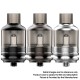 Authentic Voopoo TPP Tank Atomizer - Gun Metal, 5.5ml, Zinc Alloy + PCTG, 0.15ohm / 0.2ohm