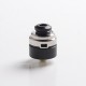 Authentic Yachtvape Claymore RDA Rebuildable Dripping Vape Atomizer w/ BF Pin - Silver + Black, 24mm diameter