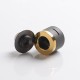 Authentic BP Mods Bushido V3 RDA Dripping Atomizer w/ BF Pin - DLC Gray + Genuine Gold, Stainless Steel, 22mm Diameter