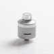 Authentic BP Mods Bushido V3 RDA Dripping Atomizer w/ BF Pin - Frosted Silver + Glossy Silver, Stainless Steel, 22mm Diameter