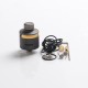 Authentic BP Mods Bushido V3 RDA Dripping Atomizer w/ BF Pin - DLC Gray + Genuine Gold, Stainless Steel, 22mm Diameter