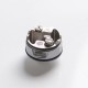 Authentic BP Mods Bushido V3 RDA Dripping Atomizer w/ BF Pin - Frosted Silver + Glossy Silver, Stainless Steel, 22mm Diameter