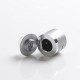 Authentic BP Mods Bushido V3 RDA Dripping Atomizer w/ BF Pin - Frosted Silver + Glossy Silver, Stainless Steel, 22mm Diameter