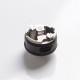 Authentic BP Mods Bushido V3 RDA Rebuildable Dripping Atomizer w/ BF Pin - DLC Black + Gun Metal, Stainless Steel, 22mm Diameter