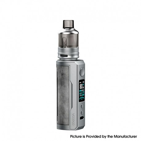 Authentic Voopoo Drag X Plus 100W VW Pod Mod + TPP Tank Kit - Smoky Grey, 5~100W, 1 X 21700 / 18650, GENE.FAN 2.0 Chip, 5.5ml