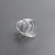 Authentic Yachtvape Claymore RDA Replacement Top Cap + Drip Tip - Translucent
