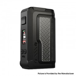 [Ships from Bonded Warehouse] Authentic VandyVape Gaur-21 200W Dual 21700 Box Mod - Ceramic Black, VW 5~200W, 2 x 18650/20700