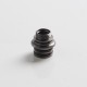 Authentic Auguse CG108P CG Pro 510 Drip Tip w/ 5 x Plugs for RTA / RDA / RDTA Atomizer - Gunmetal + Black, SS + POM, 30.5mm