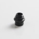 Authentic Auguse CG108P CG Pro 510 Drip Tip w/ 5 x Plugs for RTA / RDA / RDTA Atomizer - Black + White, SS + POM, 30.5mm