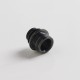 Authentic Auguse CG108P CG Pro 510 Drip Tip w/ 5 x Plugs for RTA / RDA / RDTA Atomizer - Black + White, SS + POM, 30.5mm