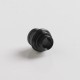 Authentic Auguse CG108P CG Pro 510 Drip Tip w/ 5 x Plugs for RTA / RDA / RDTA Atomizer - Black + Black, SS + POM, 30.5mm