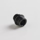 Authentic Auguse CG108P CG Pro 510 Drip Tip w/ 5 x Plugs for RTA / RDA / RDTA Atomizer - Black + Black, SS + POM, 30.5mm