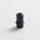 Authentic Auguse CG108P CG Pro 510 Drip Tip w/ 5 x Plugs for RTA / RDA / RDTA Atomizer - Black + Black, SS + POM, 30.5mm