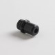 Authentic Auguse CG108P CG Pro 510 Drip Tip w/ 5 x Plugs for RTA / RDA / RDTA Atomizer - Black + Black, SS + POM, 30.5mm