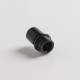 Authentic Auguse CG108P CG Pro 510 Drip Tip w/ 5 x Plugs for RTA / RDA / RDTA Atomizer - Black + Black, SS + POM, 30.5mm