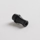 Authentic Auguse CG108P CG Pro 510 Drip Tip w/ 5 x Plugs for RTA / RDA / RDTA Atomizer - Black + Black, SS + POM, 30.5mm