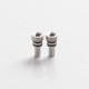 Authentic Ambition Mods and The Vaping Gentlemen Club Bishop MTL RTA Replacement Air Intake Pins - Silver, 316SS, 1.6mm (2 PCS)