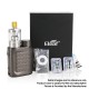 Authentic Eleaf iStick Pico 2 75W VW Box Mod + GZeno S Tank Standard Version Kit - Matte Gunmetal, 1~75W, 1 x 18650, 4.0ml