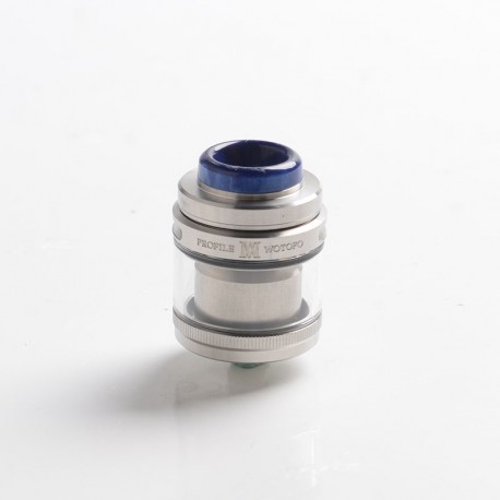 [Ships from Bonded Warehouse] Authentic Wotofo Profile M RTA Atomizer - Silver, 3.1ml / 4.0ml, Mesh Coil, 24.5mm