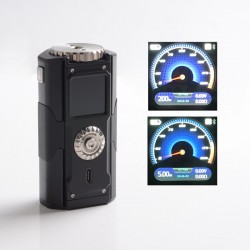 Authentic YIHI T Class 200W TC VW Box Mod - Black Shadow, 5~200W, 212~572'F, YiHi SX580J Chipset, Bluetooth, 2 x 18650