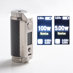 Authentic YIHI SXmini SL Class 100W SX485J TC VW Box Mod - Carbon Fiber, 5~100W, 1 x 18650 / 20700 / 21700