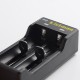 Authentic Listman F2 2A Dual-Slot Charger for 22650/ 18650 / 14500 / 18350 / 14650 / 18500 / 16340 / 17500/18700 - ABS, USB Plug
